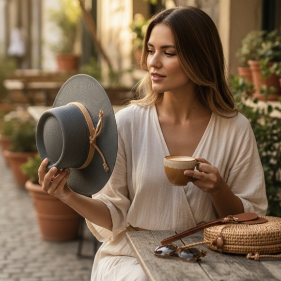 Jessica Simpson Accessories - Jessica Simpson Black and Tan Hat. New Without Tag.